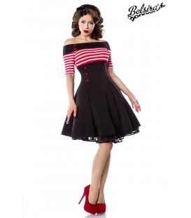 Vintage-Kleid schwarz/rot/weiß - 50001 - Bild 1