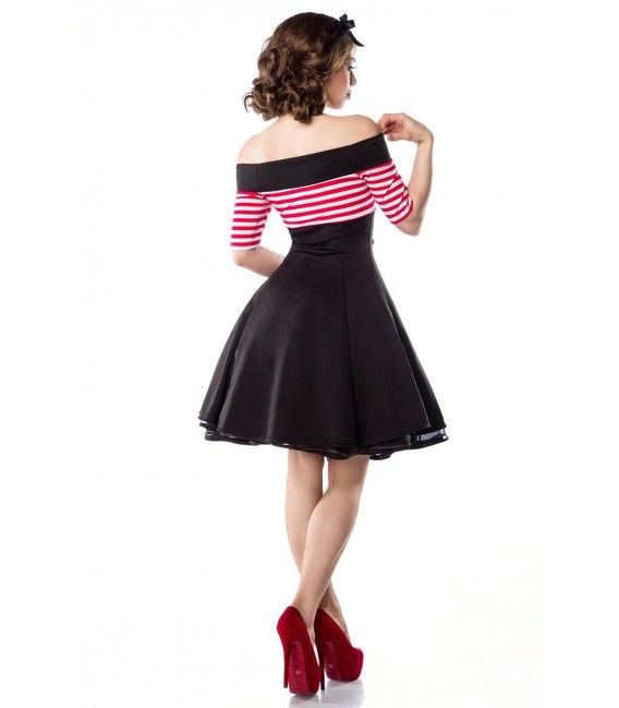 Vintage-Kleid schwarz/rot/weiß - 50001 - Bild 3
