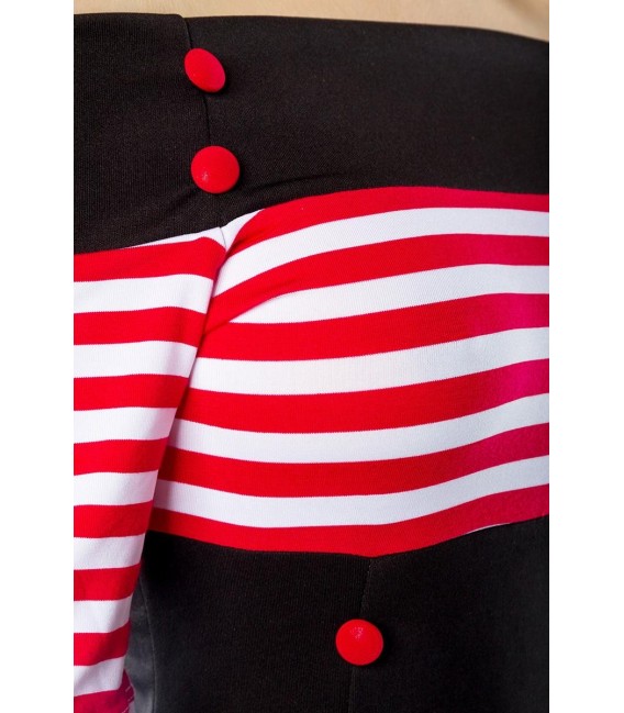 Vintage-Kleid schwarz/rot/weiß - 50001 - Bild 4