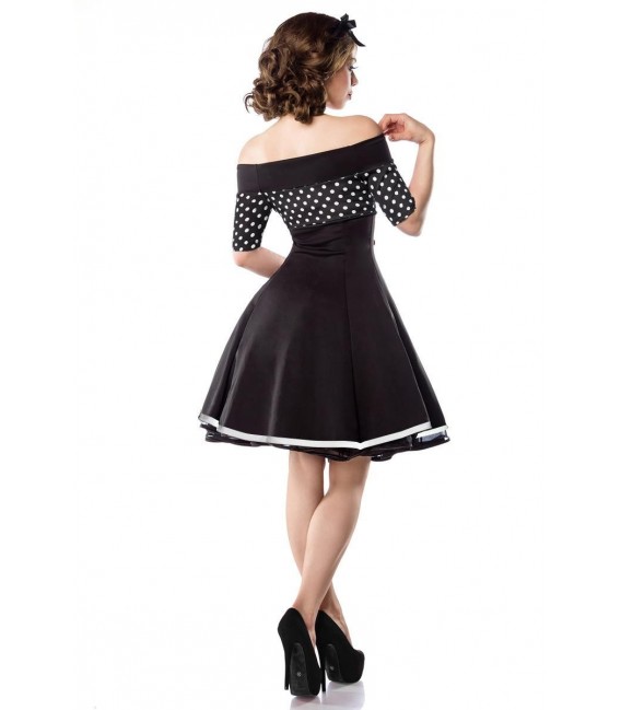Vintage-Kleid schwarz/weiß/dots - 50006 - Bild 3