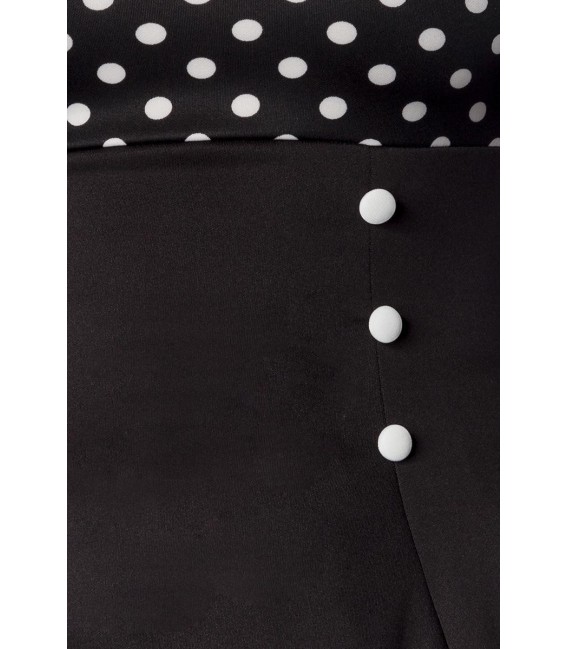 Vintage-Kleid schwarz/weiß/dots - 50006 - Bild 4