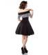 Vintage-Kleid schwarz/weiß/stripe - 50006 - Bild 3