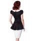 Kleid mit Bubikragen schwarz/weiß - 50023 - Bild 3