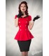 Kleid mit Bubikragen rot/schwarz - 50023 - Bild 7
