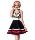 Neckholder-Kleid schwarz/weiß - 50024 - Bild 2