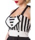 Neckholder-Kleid schwarz/weiß - 50024 - Bild 4