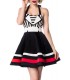 Neckholder-Kleid schwarz/weiß - 50024 - Bild 7