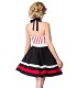 Neckholder-Kleid schwarz/rot/weiß - 50024 - Bild 3