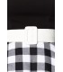 schulterfreies Swing-Kleid schwarz/weiß - 50048 - Bild 4
