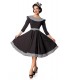 Premium Vintage Swing-Kleid schwarz/weiß - 50172 - Bild 2