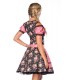 Premium Dirndl mit Bluse schwarz/rosa - 70001 - Bild 3