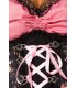 Premium Dirndl mit Bluse schwarz/rosa - 70001 - Bild 6
