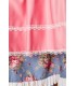 Premium Dirndl mit Bluse blau/rosa/weiß - 70001 - Bild 6