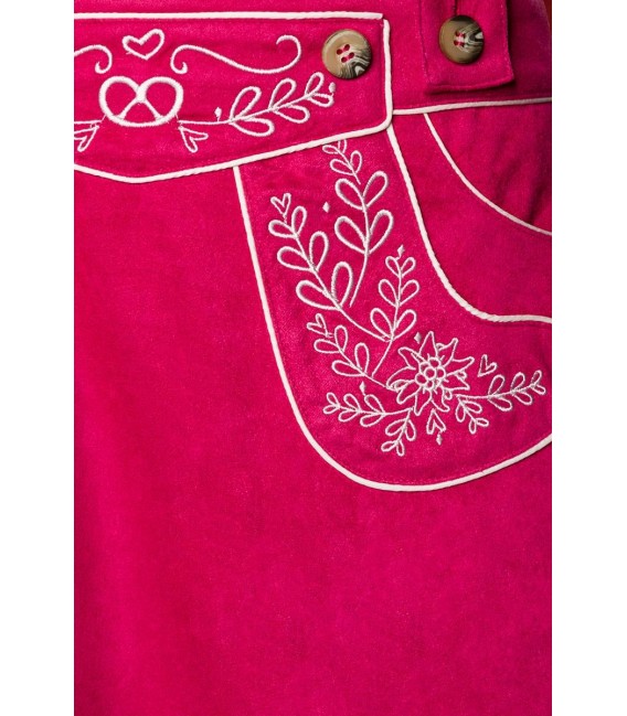 Trachtenrock mit Stickereien pink - 70029 - Bild 6