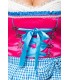 Dirndl mit Karoschürze blau/pink - 70043 - Bild 4