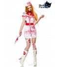Zombiekostüm: Zombie Nurse weiß/rot - 80015
