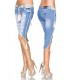 Capri-Jeans mit Kordeln blau - 13481 - Bild 3