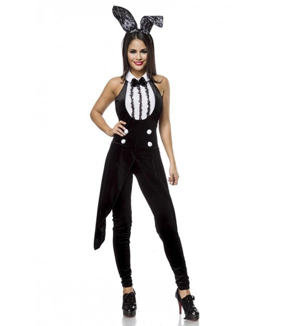Bunny-Kostüm schwarz/weiß - 14845 - Bild 1
