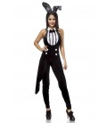Bunny-Kostüm schwarz/weiß - 14845