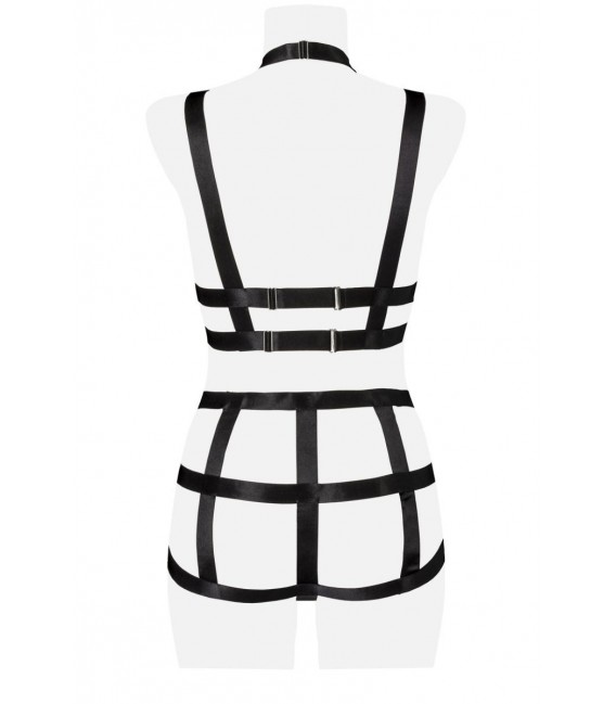 2-teiliges Harness-Set von Grey Velvet schwarz - 15125 - Bild 8