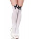Stockings mit Satinschleife weiß - 15162 - Bild 2