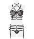 2-teiliges Harness Set von Grey Velvet schwarz - 15231 - Bild 8