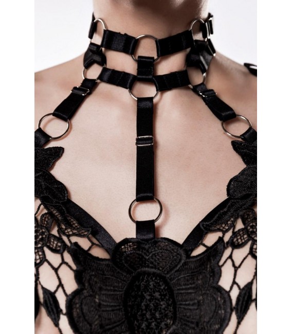2-teiliges Harness Set von Grey Velvet schwarz - 15235 - Bild 4