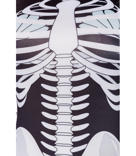 Skelett Meerjungfrau schwarz/grau/weiß - 15238 - Bild 3